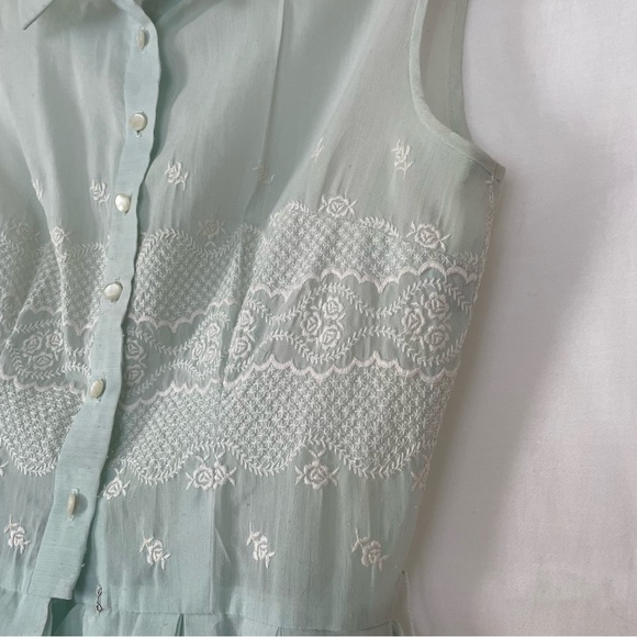 Vintage Jeanne D’Arc Fit and Flare Embroidered Dress - Picture 6 of 14